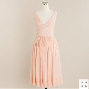 J.Crew Silk Chiffon Twist-Tank Dress in purple